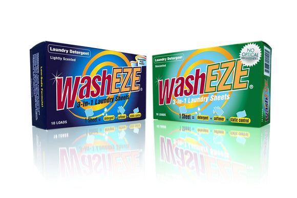 WashEZE 3in1 Laundry Sheets - 20 loads